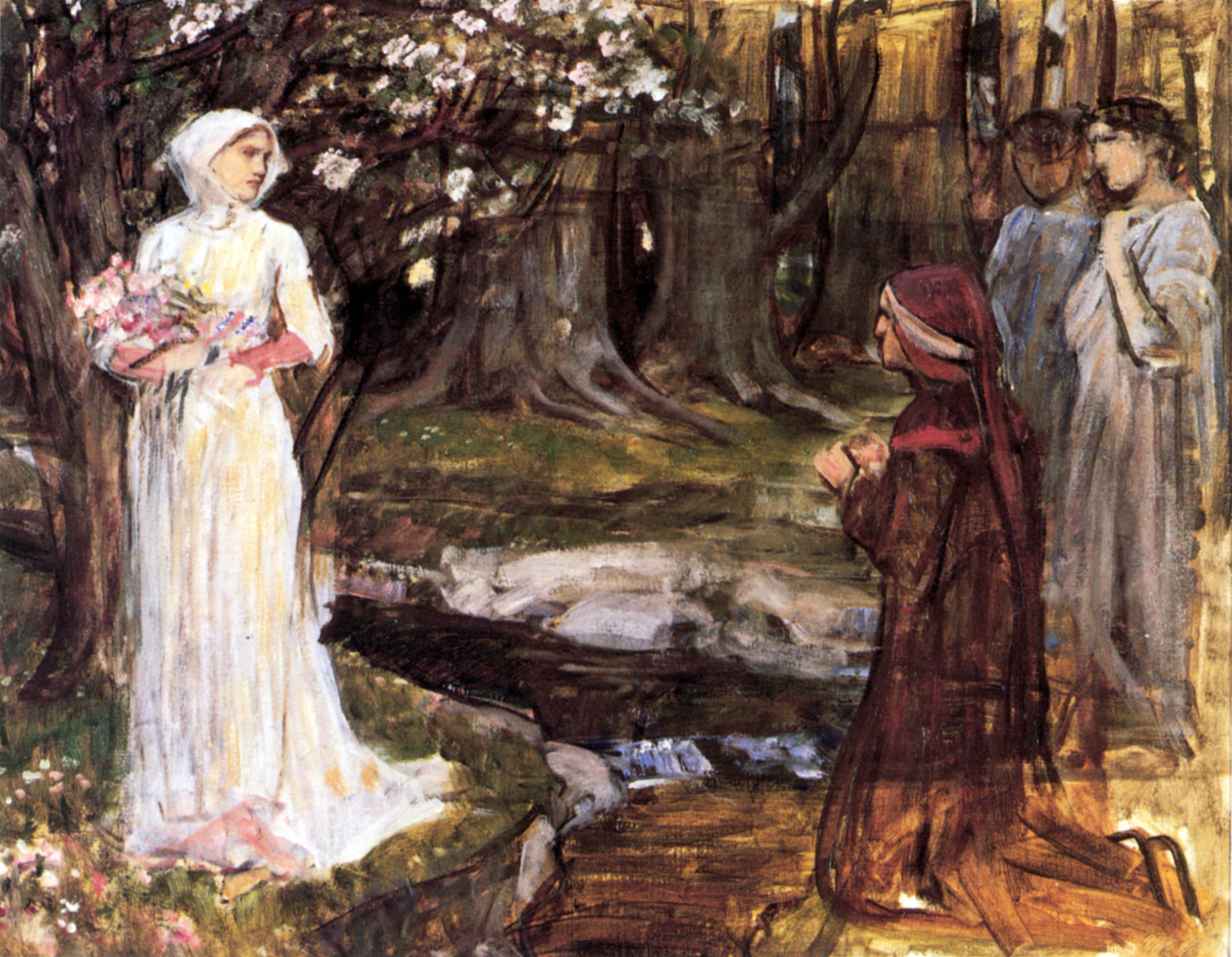 John William Waterhouse, Dante and Beatrice (1915).